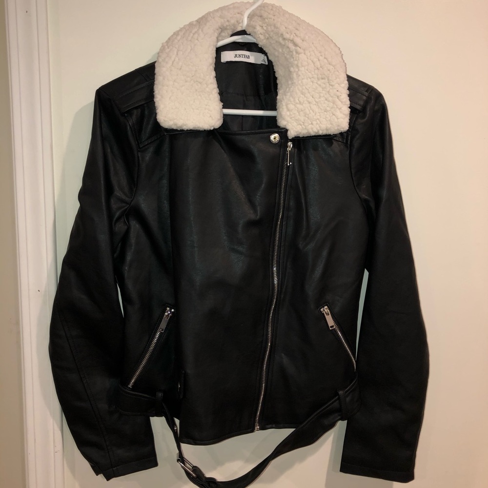 JustFab Faux Leather Jacket